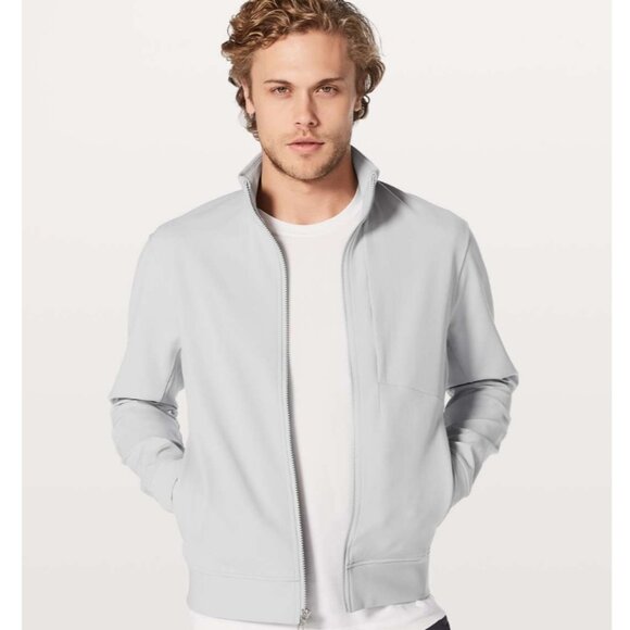 Lululemon Men's Jacket In Sea Salt Light Grey SIZE LARGE